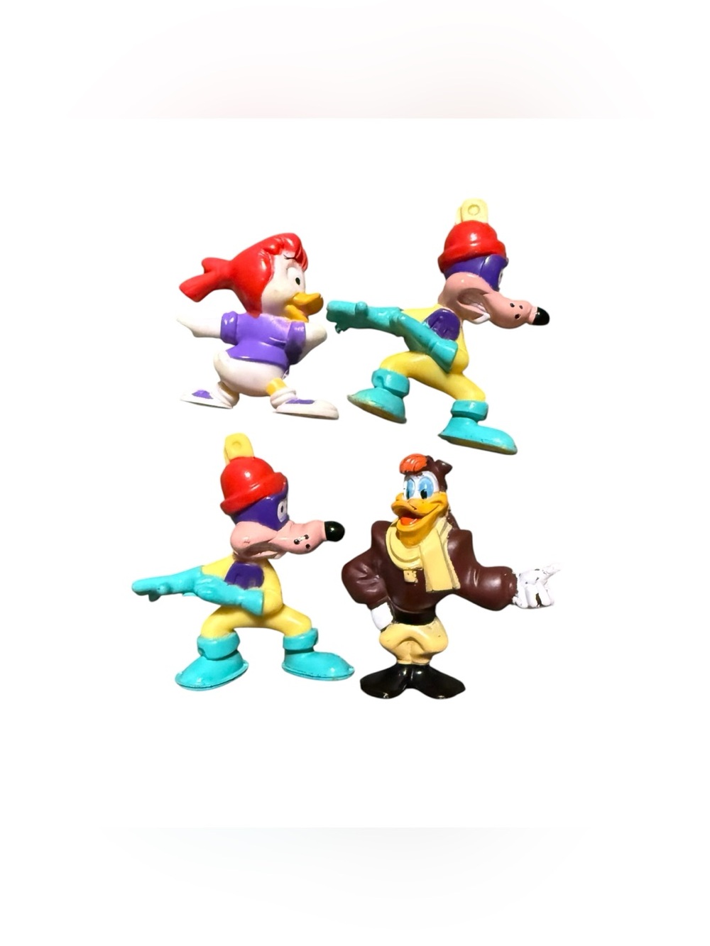 Vintage Set of 4 Kelloggs Darkwing Duck Disney 2” PVC Figures 1992